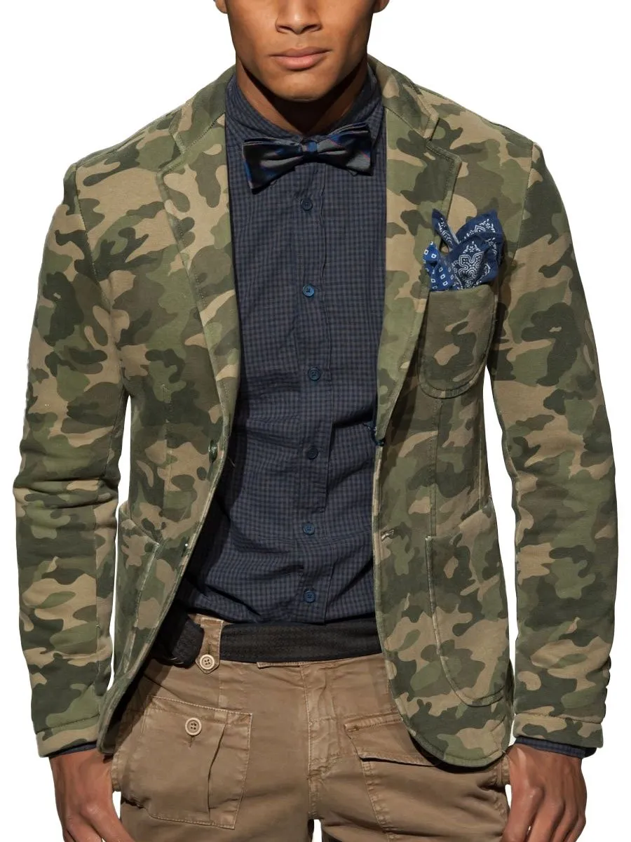 【24-hour shipping】Men's Multi-Pocket Casual Camo Blazer