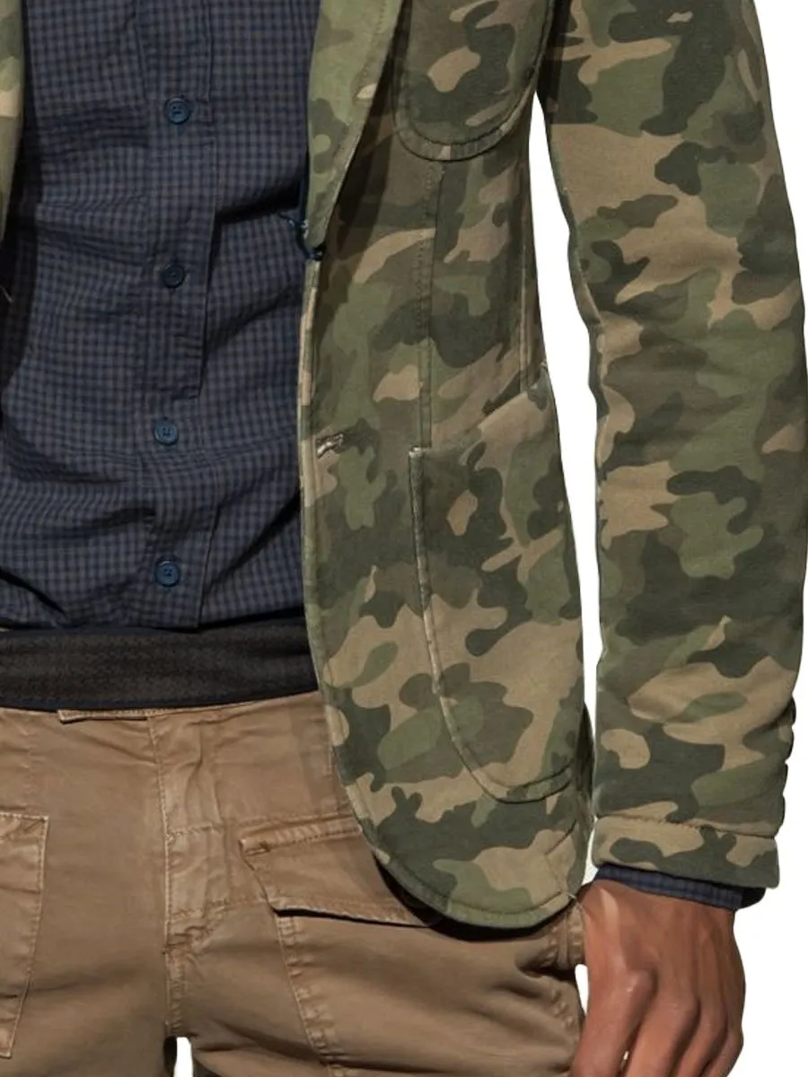 【24-hour shipping】Men's Multi-Pocket Casual Camo Blazer