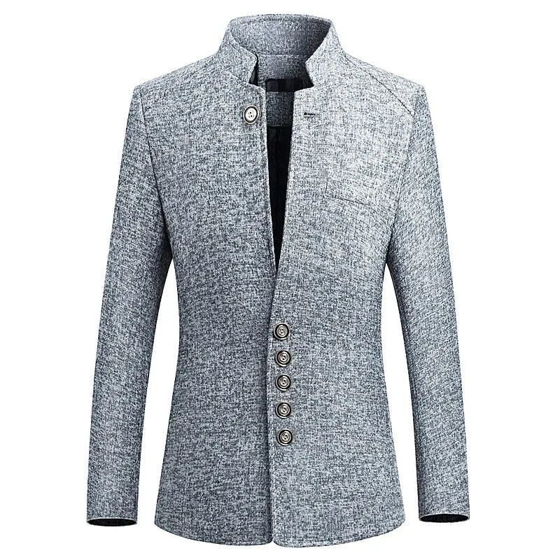 Angelo Ricci™ England Style Business Stand Collar Blazer