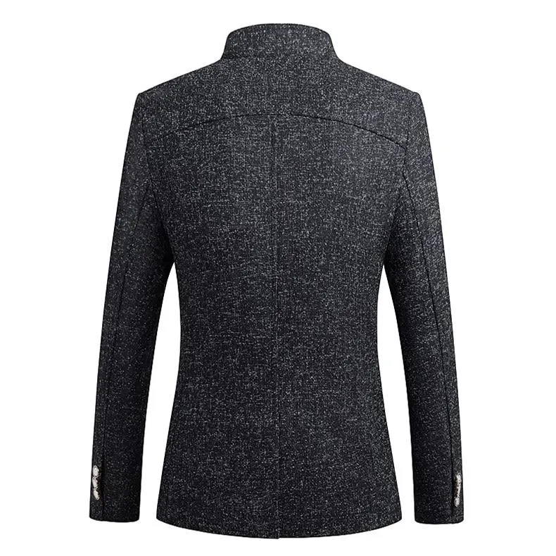 Angelo Ricci™ England Style Business Stand Collar Blazer