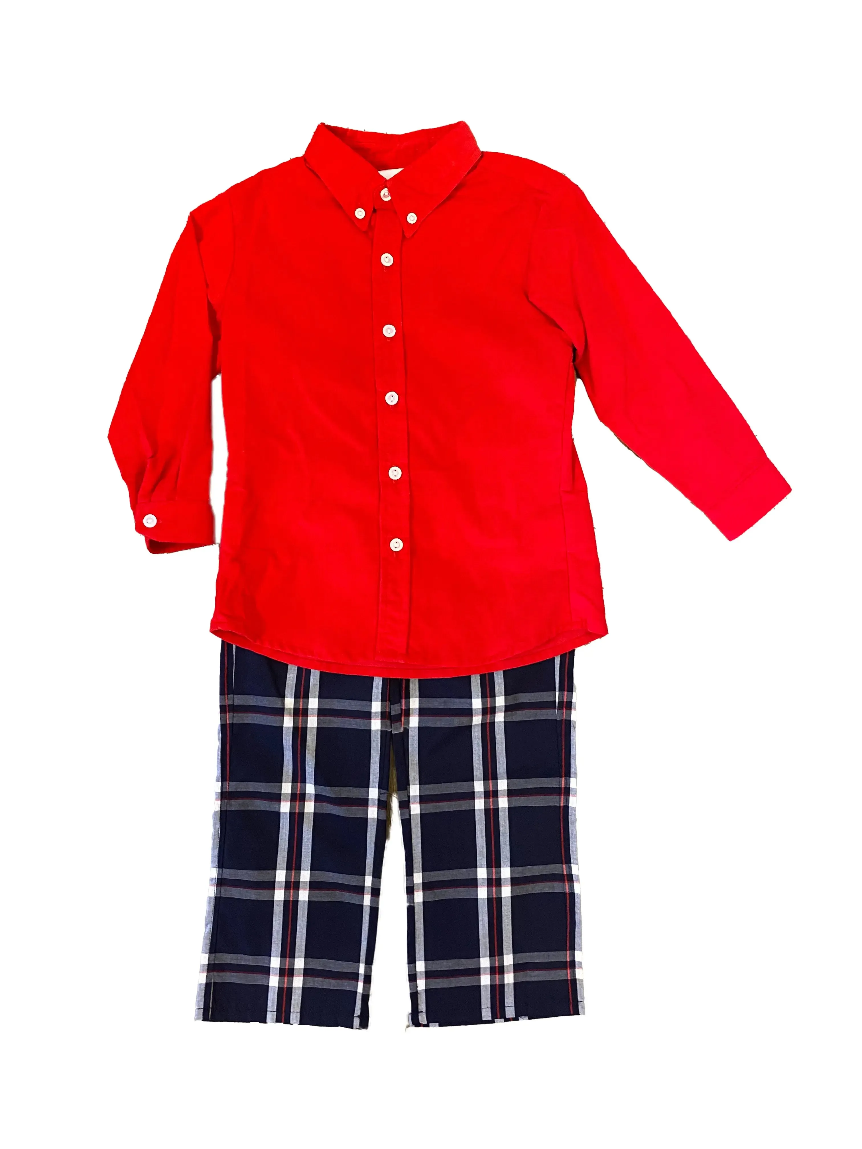 Scotland Woven Plaid Dress Pants