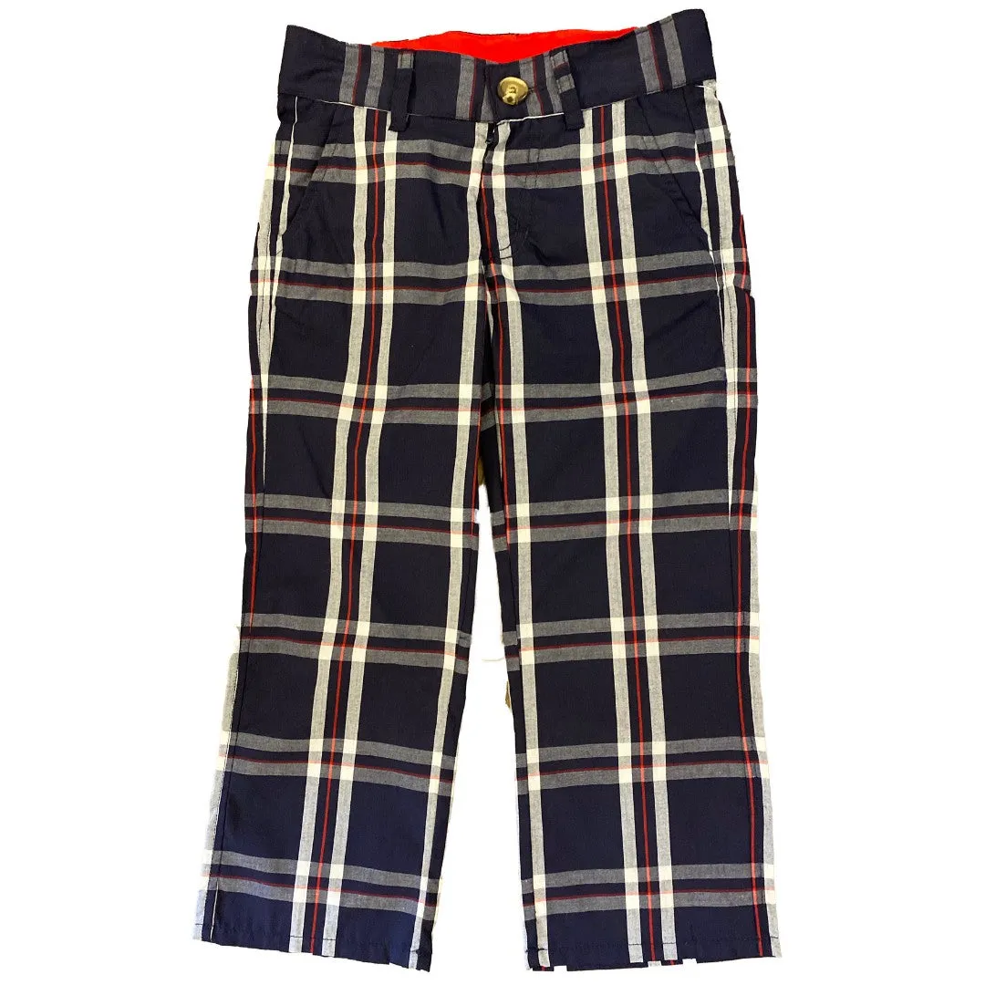 Scotland Woven Plaid Dress Pants