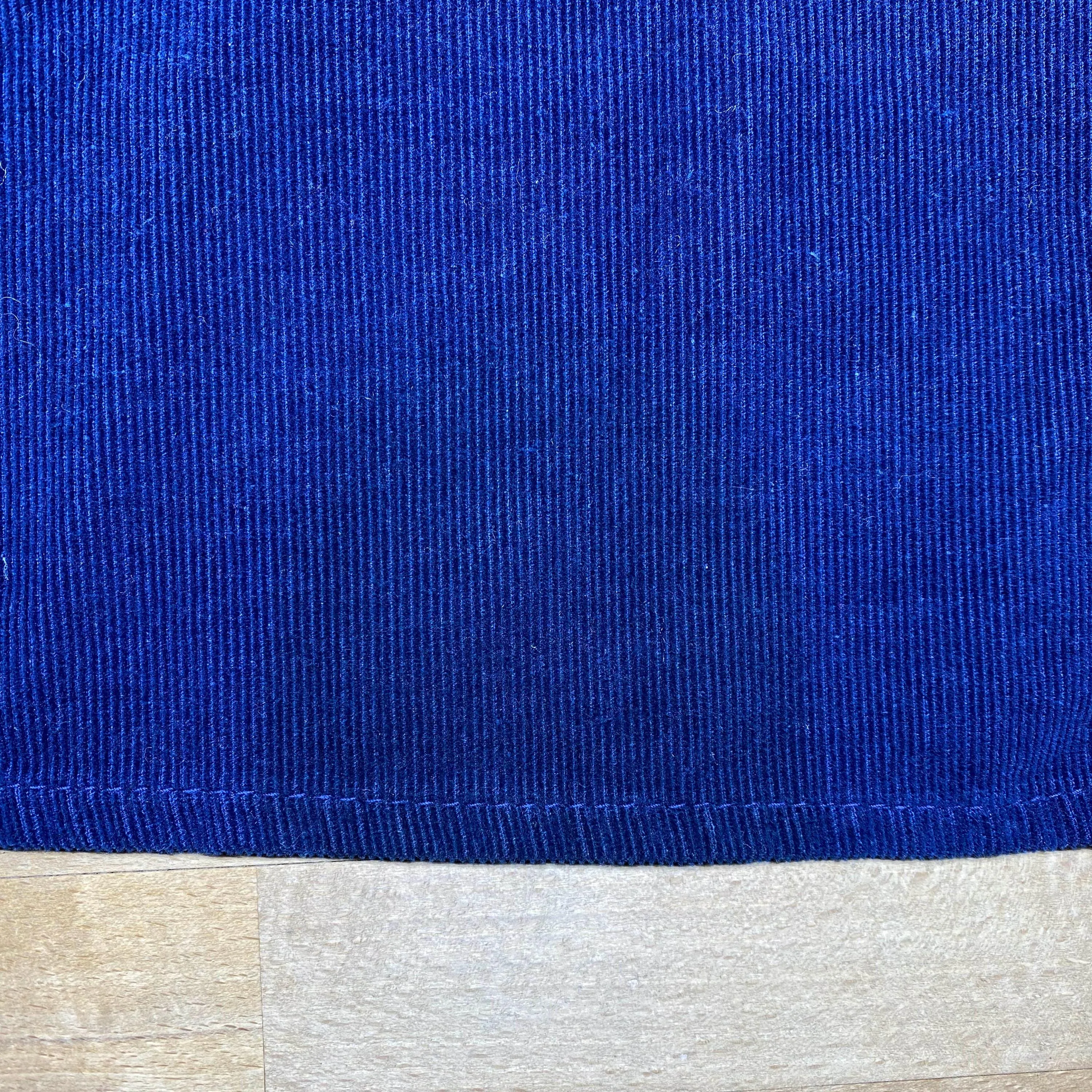 Small 70s Blue Corduroy Midi Wrap Skirt 25"-27"